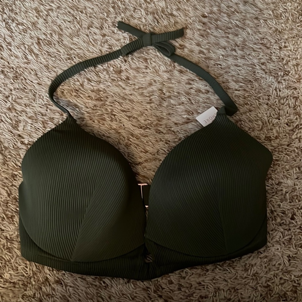 Army green 38DD bikini top